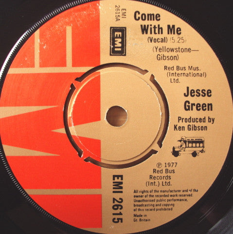Jesse Green : Come With Me (7", Single)