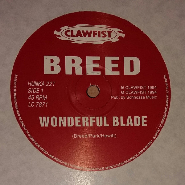 Breed (2) : Wonderful Blade (12", Single)