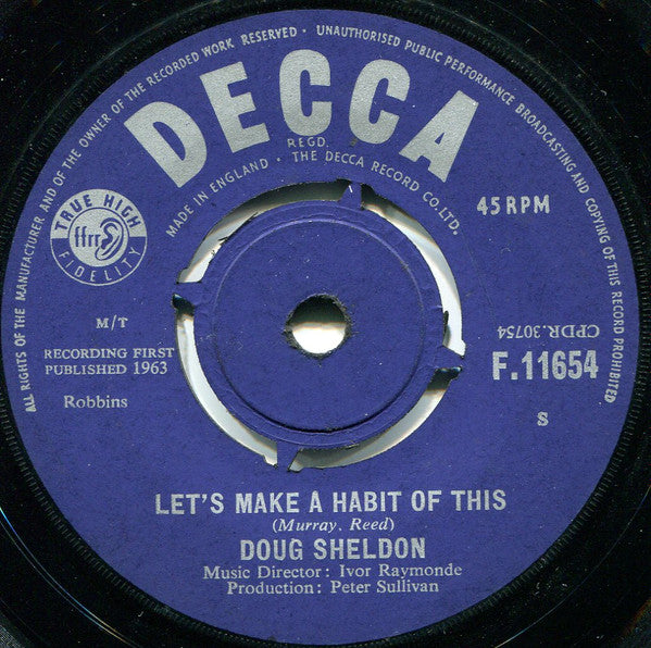 Doug Sheldon : Let's Make A Habit Of This (7")