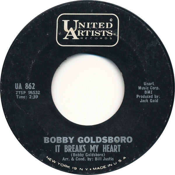 Bobby Goldsboro : Voodoo Woman / It Breaks My Heart (7")