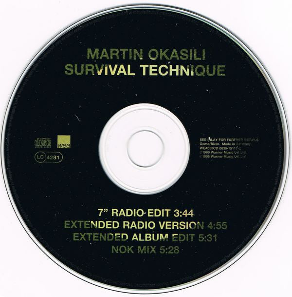 Martin Okasili : Survival Technique (CD, Single)