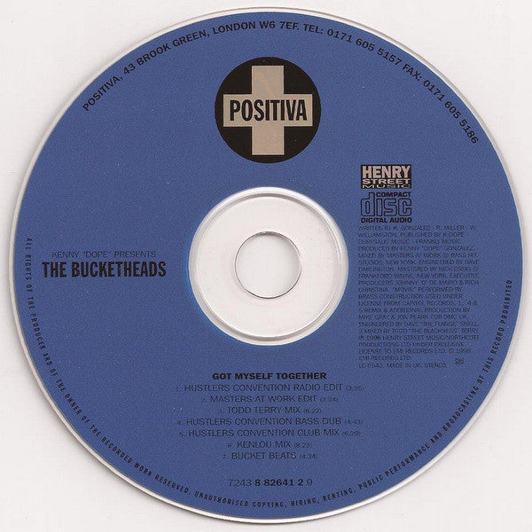 Kenny "Dope" Gonzalez Presents The Bucketheads : Got Myself Together (CD, Single)