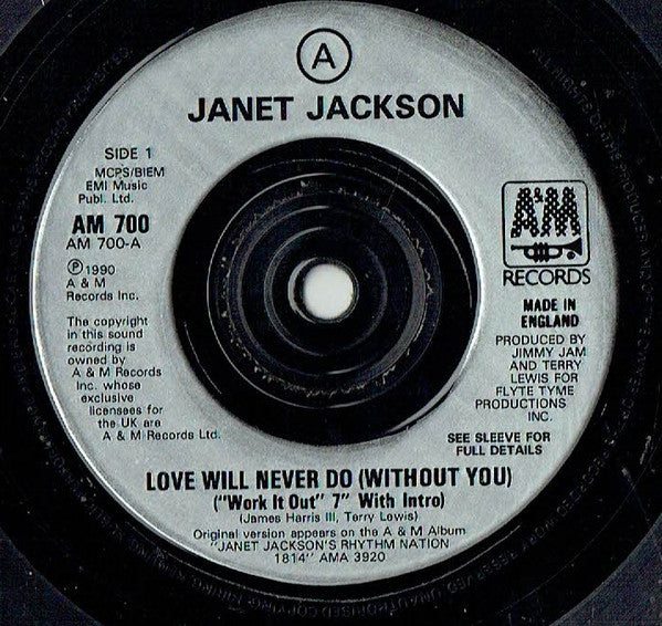 Janet Jackson : Love Will Never Do (Without You) (7")