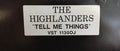 The Highlanders : Tell Me Things (12", Promo)