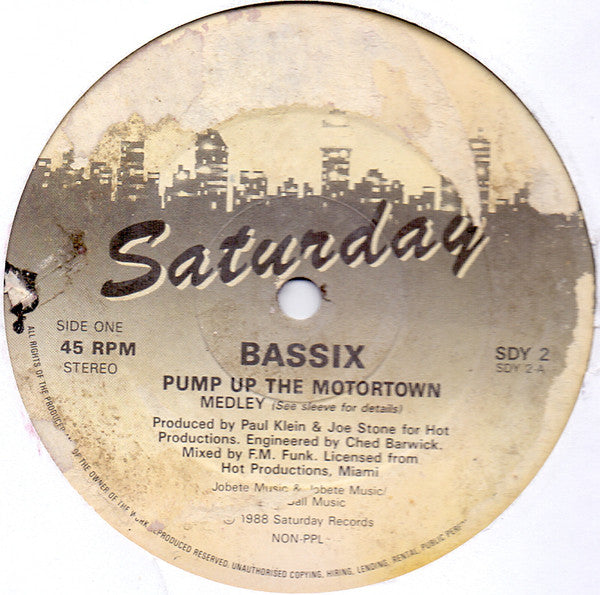 Bassix : Pump Up The Motortown (12")