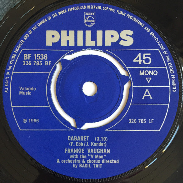 Frankie Vaughan : Cabaret (7")