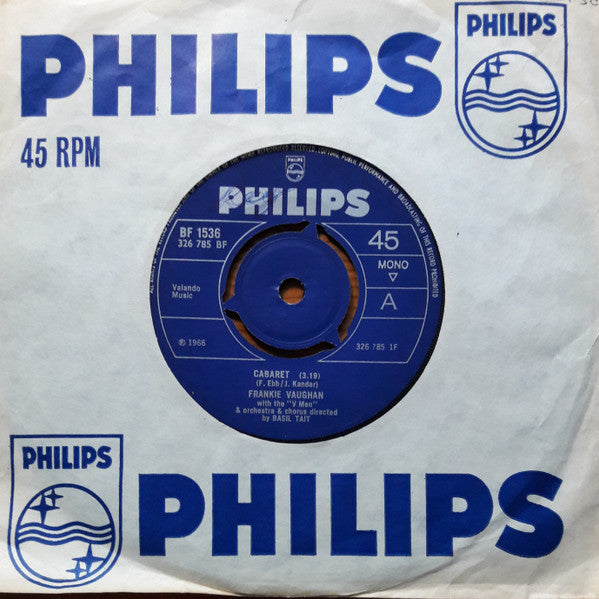 Frankie Vaughan : Cabaret (7")