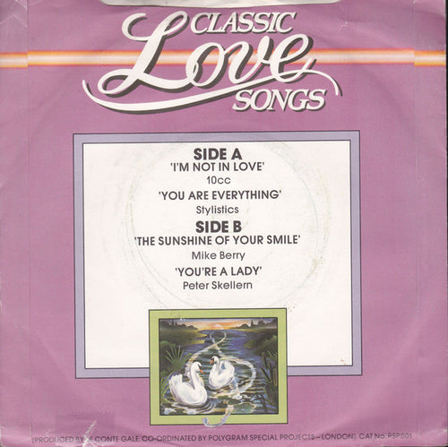 10cc / The Stylistics / Mike Berry / Peter Skellern : Classic Love Songs (7", EP, Comp, Promo)