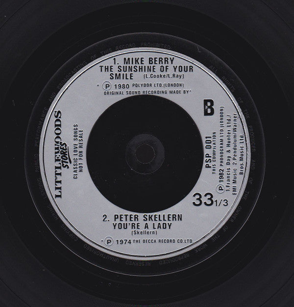 10cc / The Stylistics / Mike Berry / Peter Skellern : Classic Love Songs (7", EP, Comp, Promo)