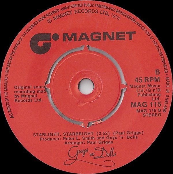 Guys 'n Dolls : Only Loving Does It (7", Single)