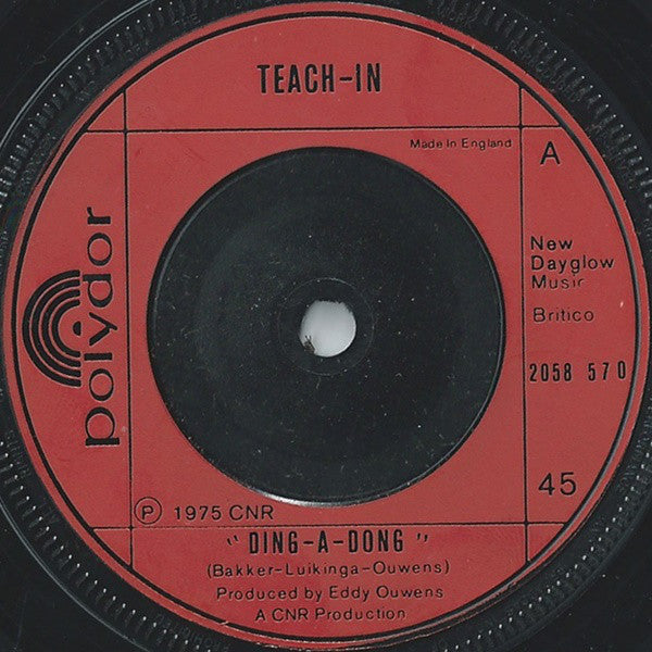 Teach-In : Ding-A-Dong (7", Inj)