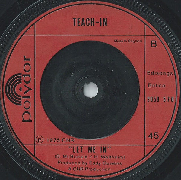 Teach-In : Ding-A-Dong (7", Inj)