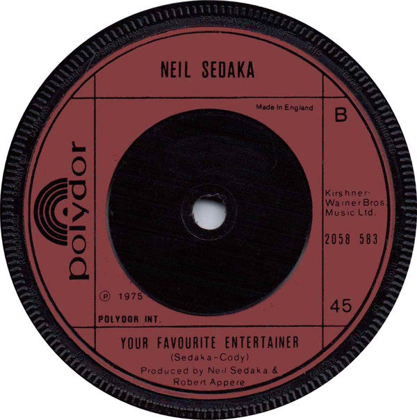 Neil Sedaka : The Immigrant (7", Single)