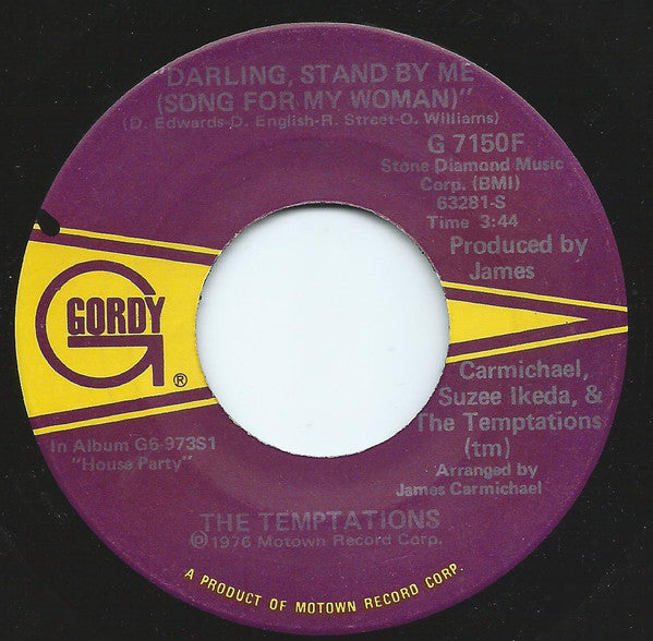 The Temptations : Up The Creek (Without A Paddle) (7")