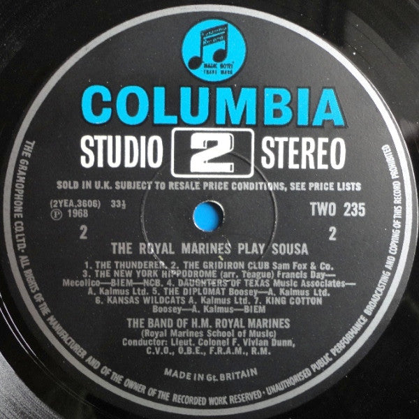 The Band Of HM Royal Marines ' Vivian Dunn : The Royal Marines Play Sousa (LP)