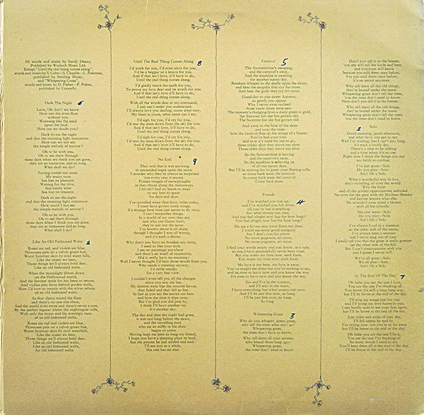 Sandy Denny : Like An Old Fashioned Waltz (LP, Album, Emb)