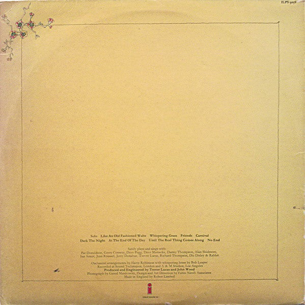 Sandy Denny : Like An Old Fashioned Waltz (LP, Album, Emb)