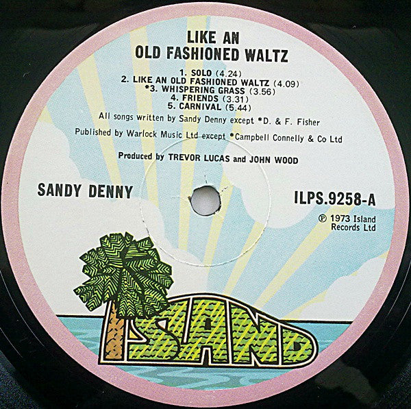Sandy Denny : Like An Old Fashioned Waltz (LP, Album, Emb)