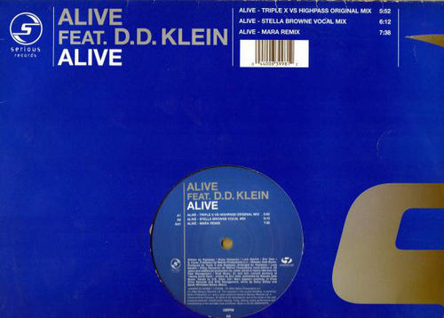 Alive Feat. D.D. Klein : Alive (12", Single)