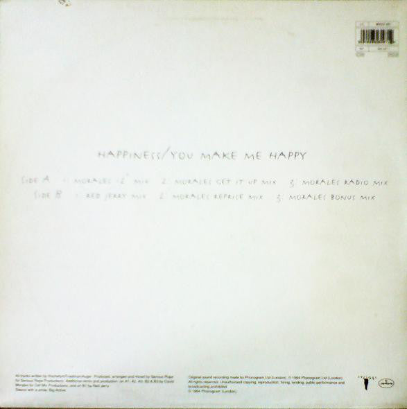 Serious Rope : Happiness / You Make Me Happy (David Morales And Red Jerry Mixes) (12")