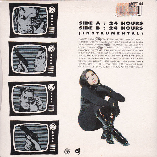 Betty Boo : 24 Hours (7", Single)