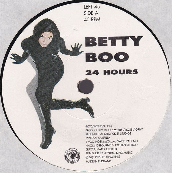 Betty Boo : 24 Hours (7", Single)