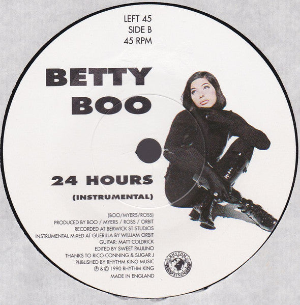 Betty Boo : 24 Hours (7", Single)