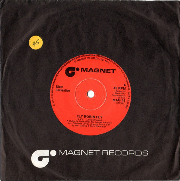 Silver Convention : Fly Robin Fly (7", Single)