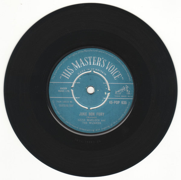 Ozzie Warlock And The Wizards : Juke Box Fury / Wow! (7", Mono)