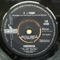 P.J. Proby : Somewhere (7", Single, 4 P)