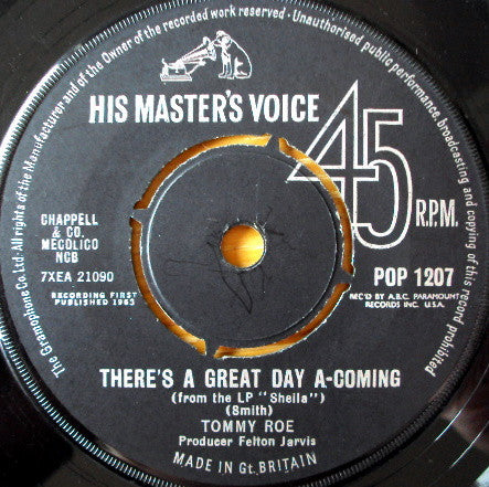 Tommy Roe : Everybody / There's A Great Day A-Coming (7", Single)
