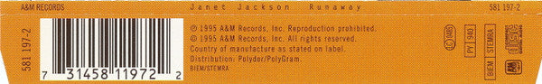 Janet Jackson : Runaway (CD, Single, PMD)