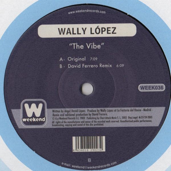 Wally Lopez : The Vibe (12")