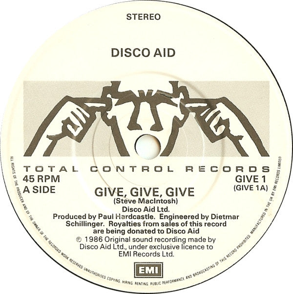 Disco Aid : Give, Give, Give (7", Single)