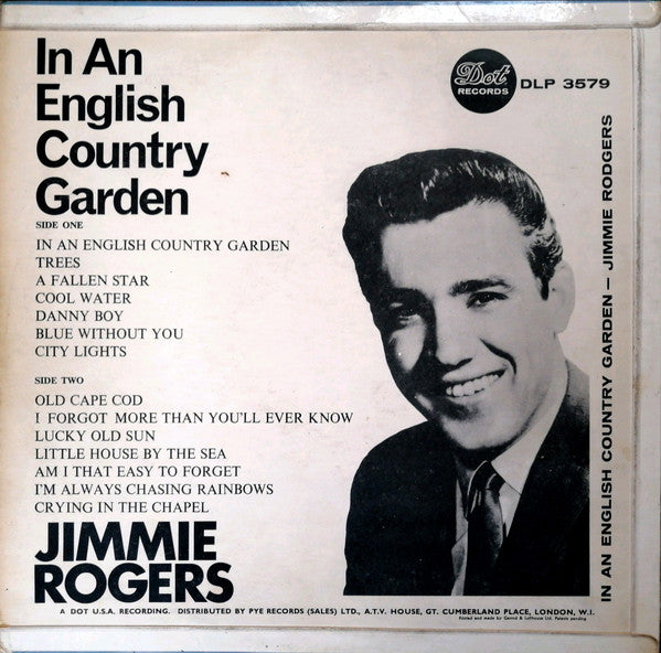 Jimmie Rodgers (2) : In An English Country Garden (LP, Album, Mono)