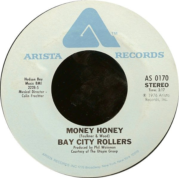 Bay City Rollers : Money Honey (7", Single, Pit)