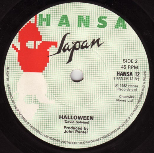Japan : I Second That Emotion (7", Single, Han)