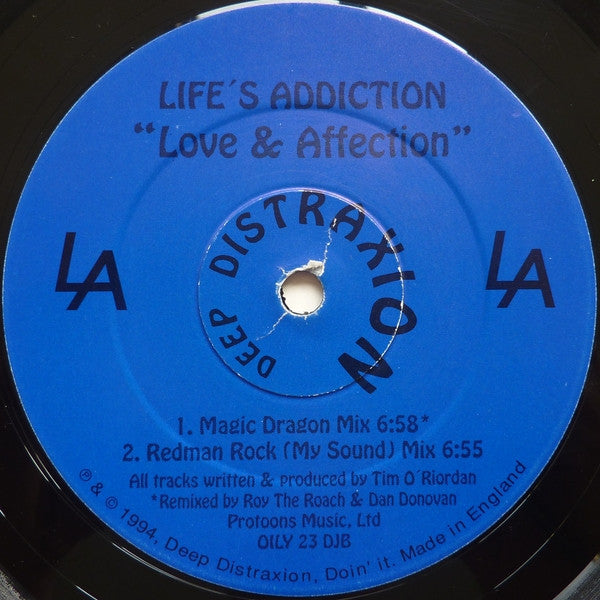 Life's Addiction : Love & Affection (12")