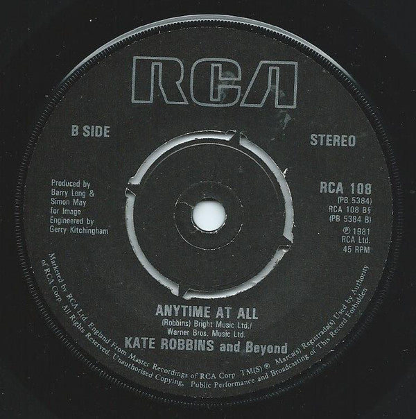 Kate Robbins : I Want You Back (7")