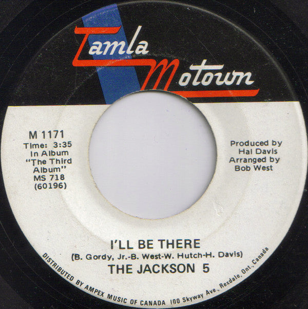 The Jackson 5 : I'll Be There (7")