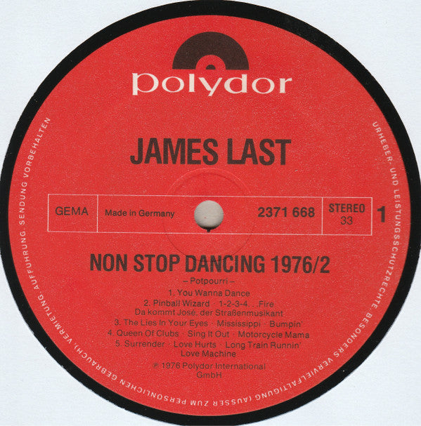 James Last : Non Stop Dancing 1976/2 (LP, Album, Mixed)