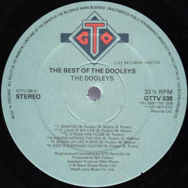 The Dooleys : The Best Of The Dooleys (LP, Comp)