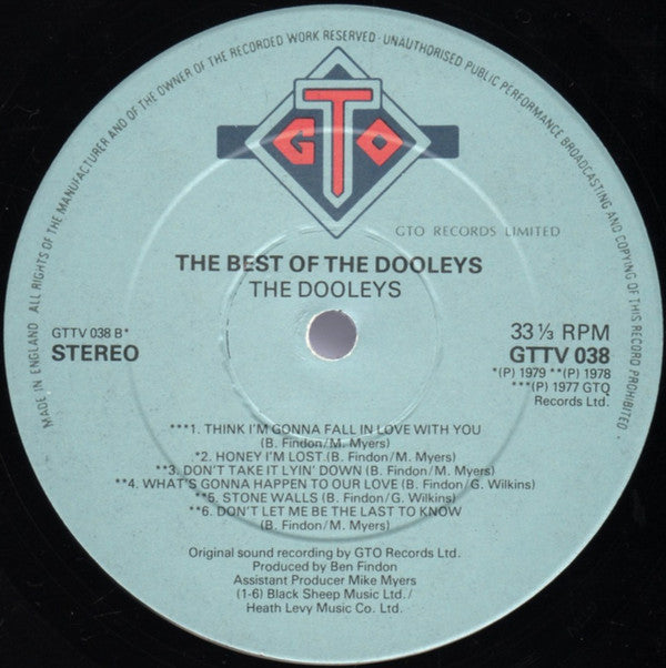 The Dooleys : The Best Of The Dooleys (LP, Comp)