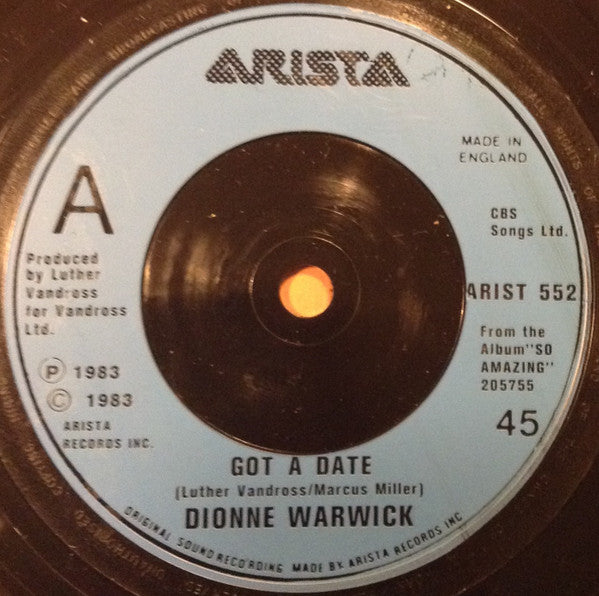 Dionne Warwick : Got A Date (7", Single)