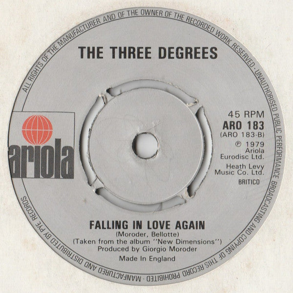 The Three Degrees : Jump The Gun (7", Single, Kno)