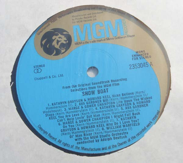 Various : Show Boat (LP, Gat)