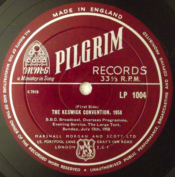 Various : The Keswick Convention, 1958 (10")