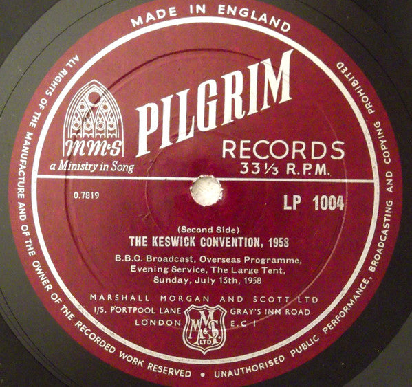 Various : The Keswick Convention, 1958 (10")