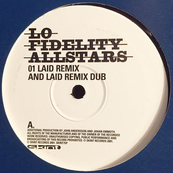 Lo-Fidelity Allstars : Sleeping Faster (12", Promo)