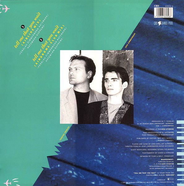 Culture Beat : Tell Me That You Wait (12", Maxi)